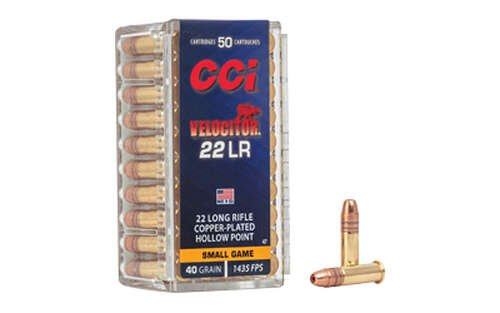 Ammunition CCI Ammunition Velocitor 22LR CCI 22LR VELOCITOR 40GR HP 50/5000 • Model: Velocitor